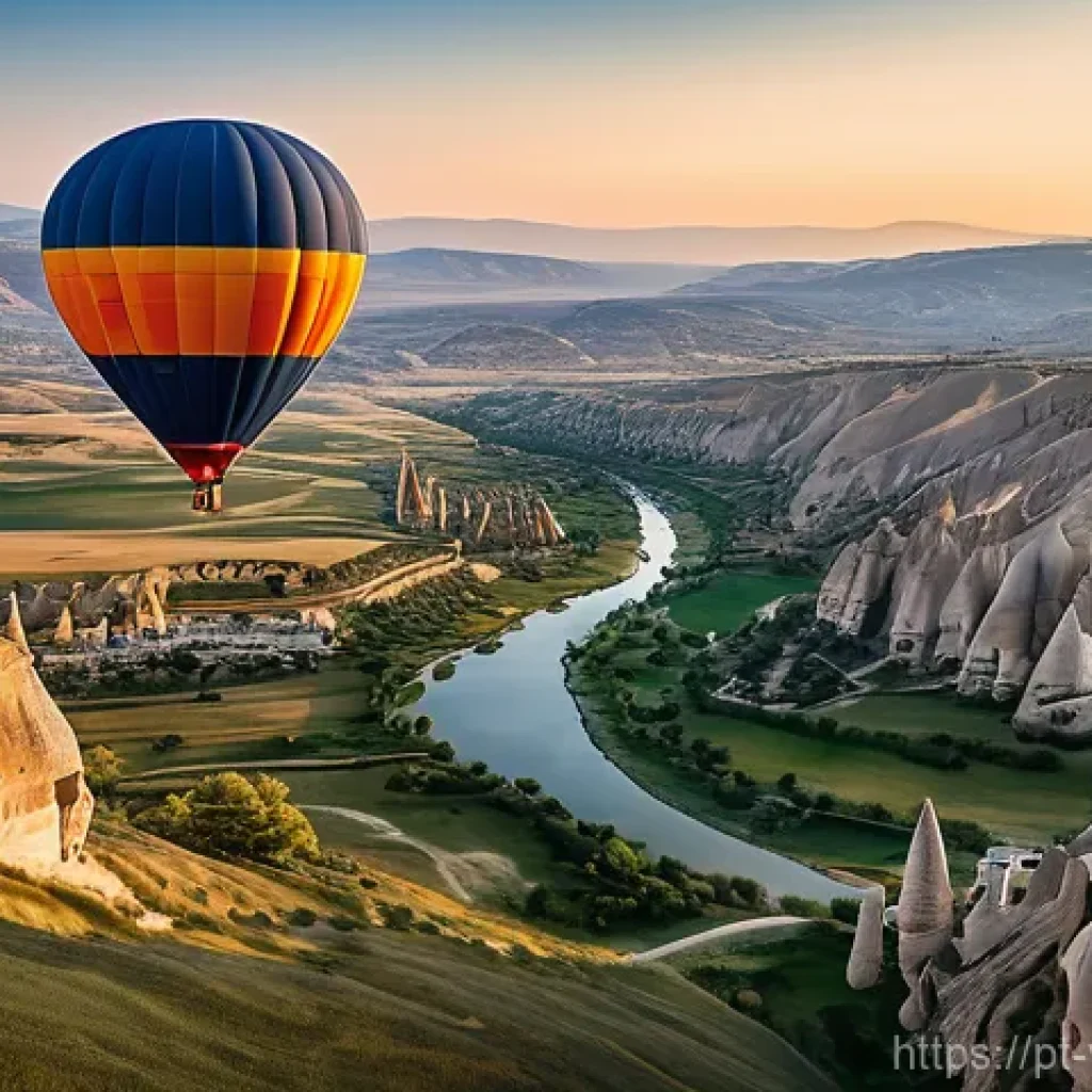 가상현실 여행의 감성 디자인 - **Prompt 1: Serene Cappadocia Sunrise Balloon Ride in VR**
    A highly detailed, photorealistic ima...