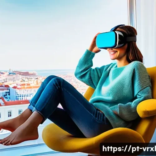 가상현실 여행을 위한 최적의 장소 추천 - **Prompt 1: Virtual Trip Planning in a Cozy Setting**
    "A young woman in her late 20s, with a war...